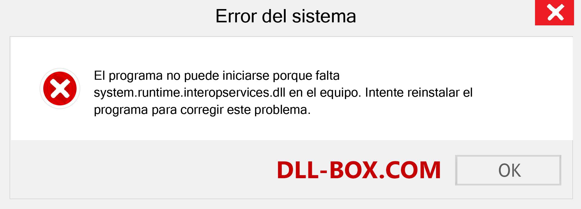 ¿Falta el archivo system.runtime.interopservices.dll ?. Descargar para Windows 7, 8, 10 - Corregir system.runtime.interopservices dll Missing Error en Windows, fotos, imágenes